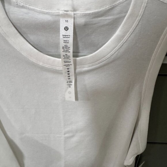 lululemon Classic Fit Cotton Blend Tank Size 10 NWT - Picture 4 of 7